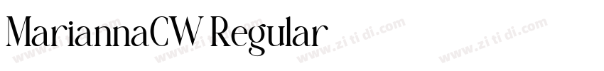 MariannaCW Regular字体转换